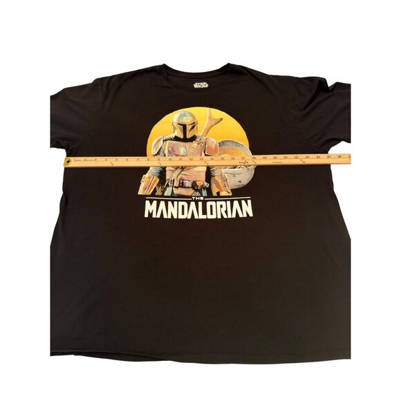 Star Wars Mens 2XL The Mandalorian Graphic Tee Black - Picture 6 of 6